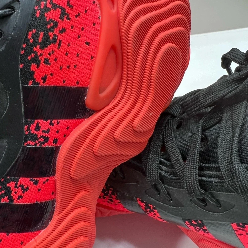 NWOT Adidas Trae Young 3 'Solar Red' Adidas Black and Red Sneakers